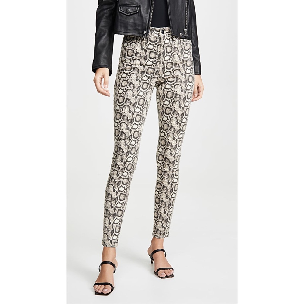 Good American Snake Print Skinny Jeans